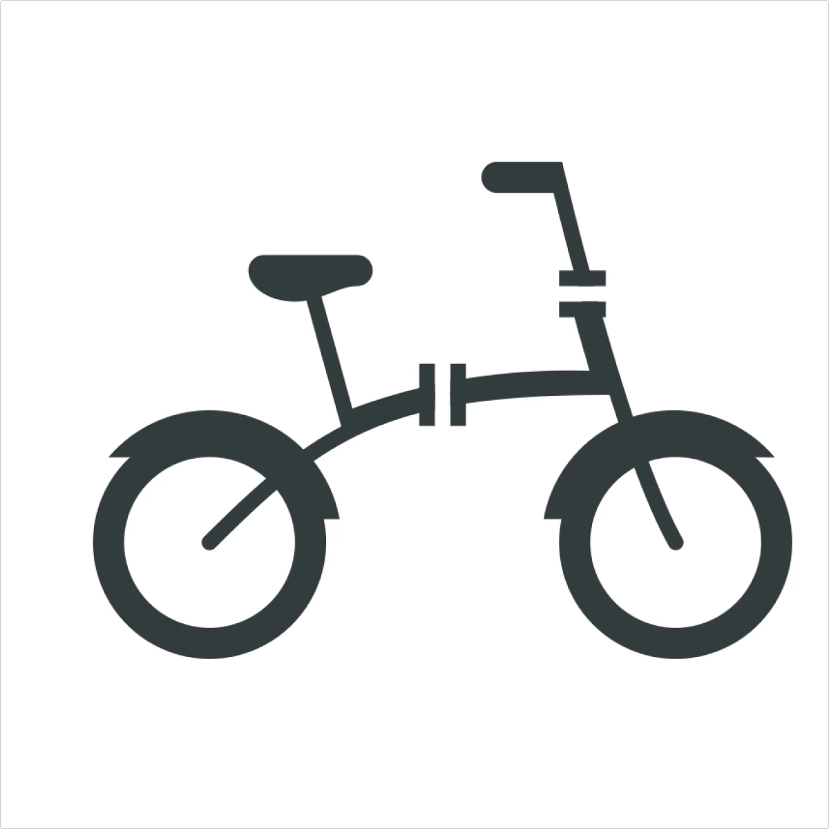 Foldable bike filled icon preview
