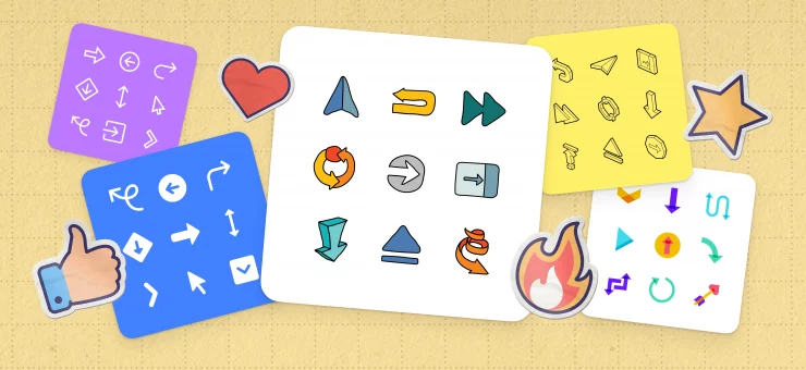 Arrow icons: style ideas and examples of use cases