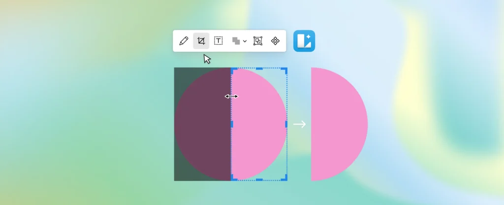 Crop shapes without masks with Lunacy