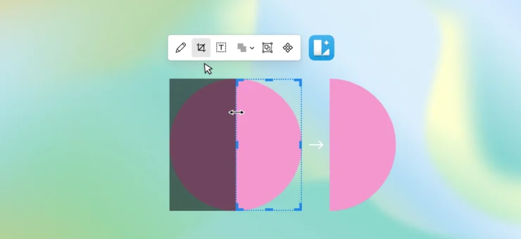 Crop shapes without masks with Lunacy