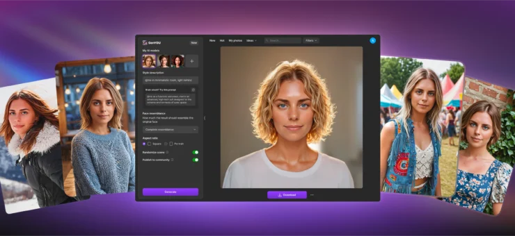 Meet GenYOU for Web: AI-generated portraits, now on your desktop