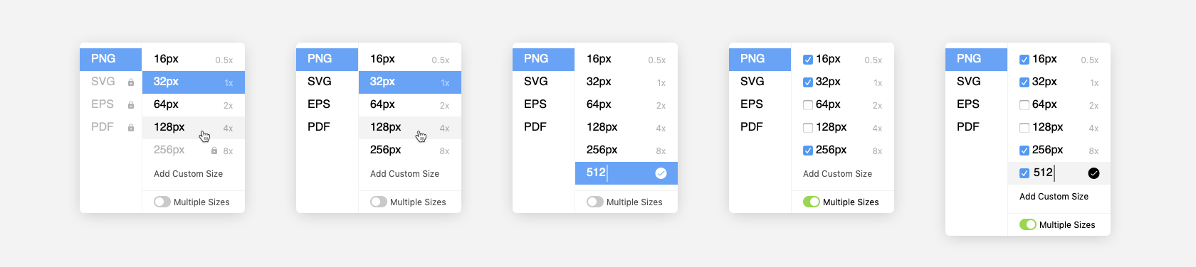 download icons usability