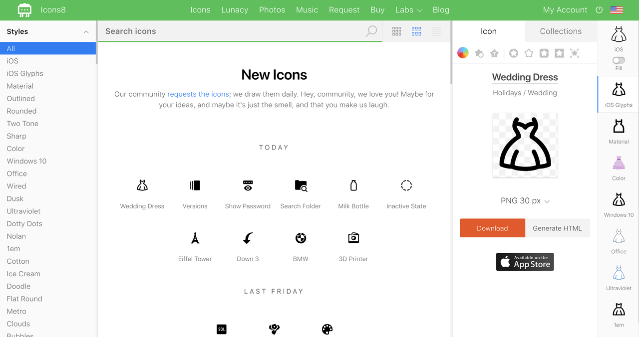 old UI Icons8