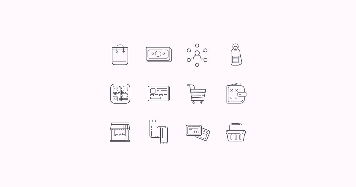 shopping clipart icons