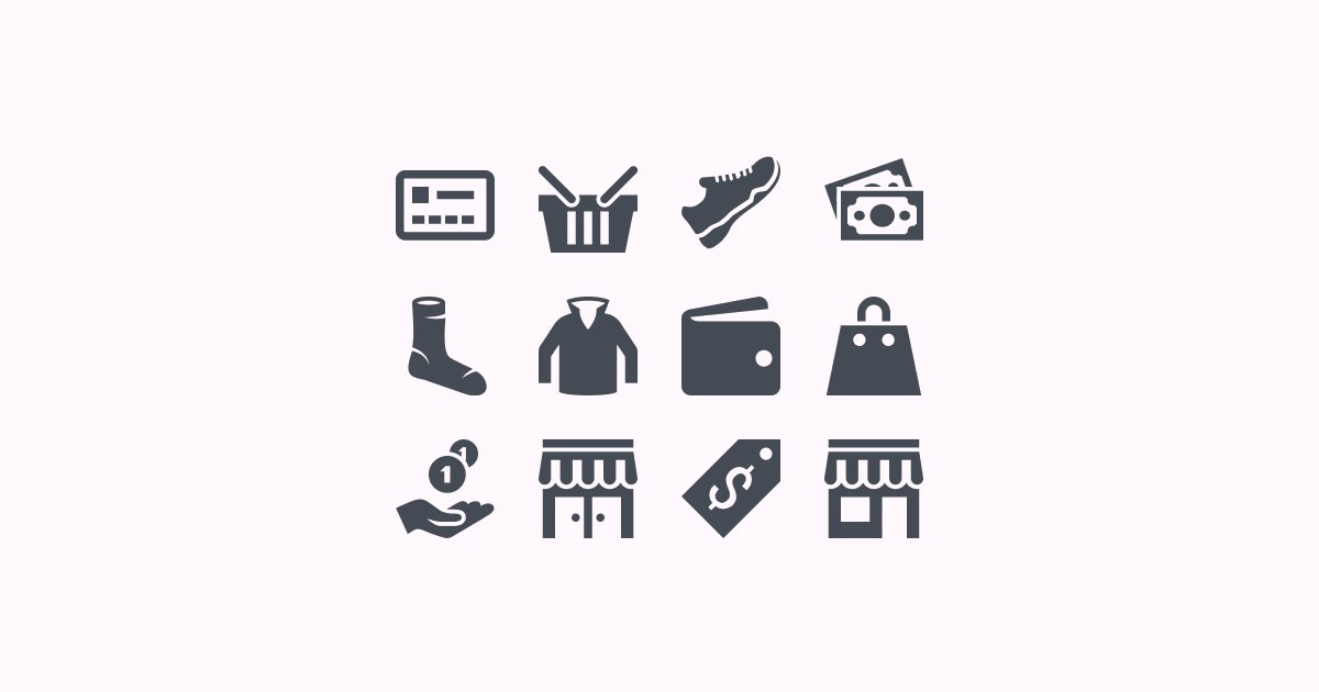 shopping clipart icons