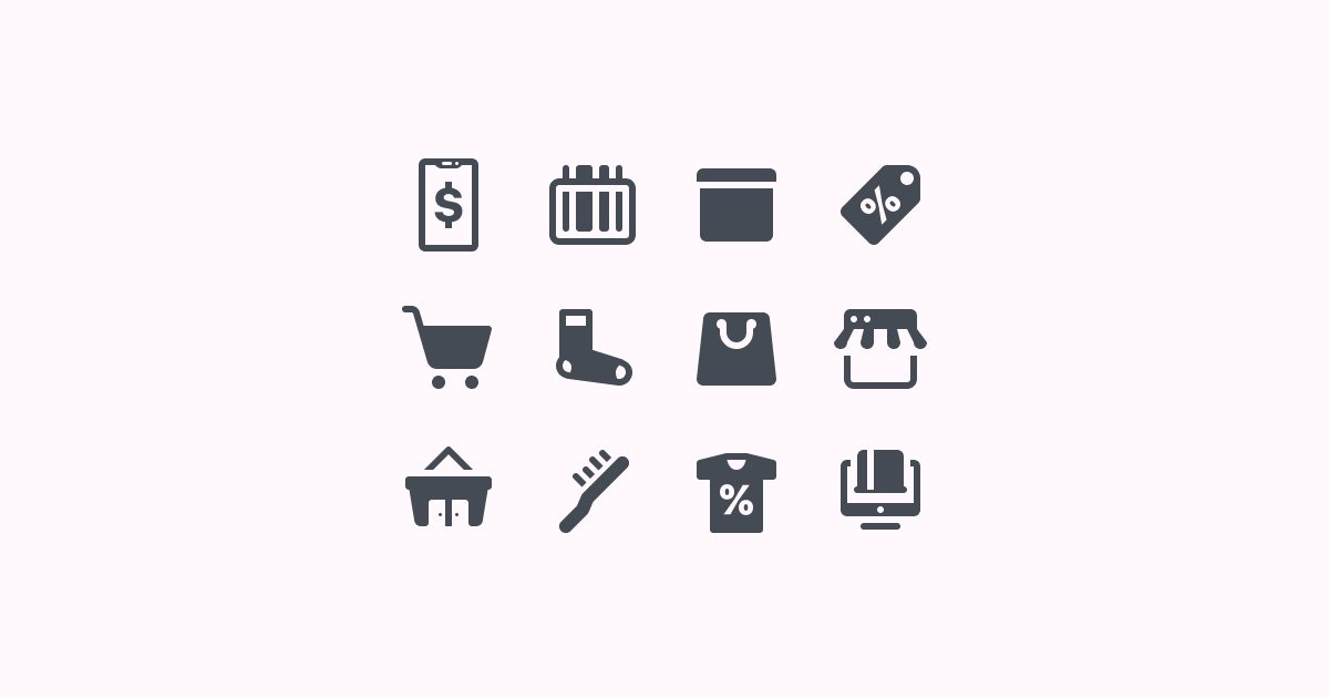 shopping clipart icons