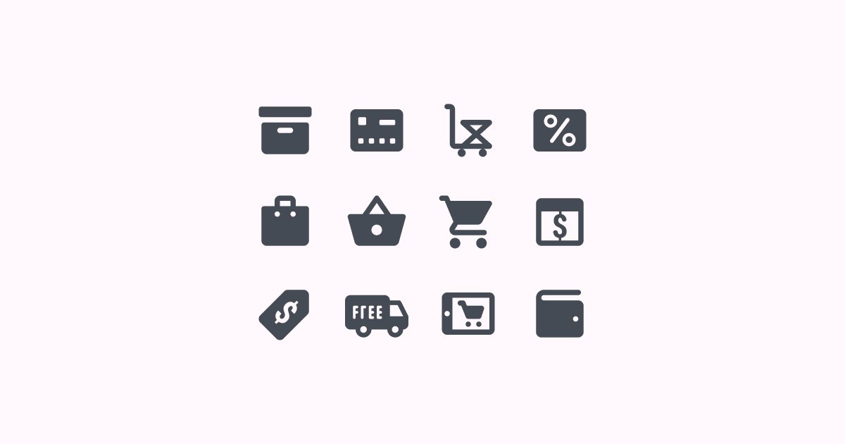 shopping clipart icons