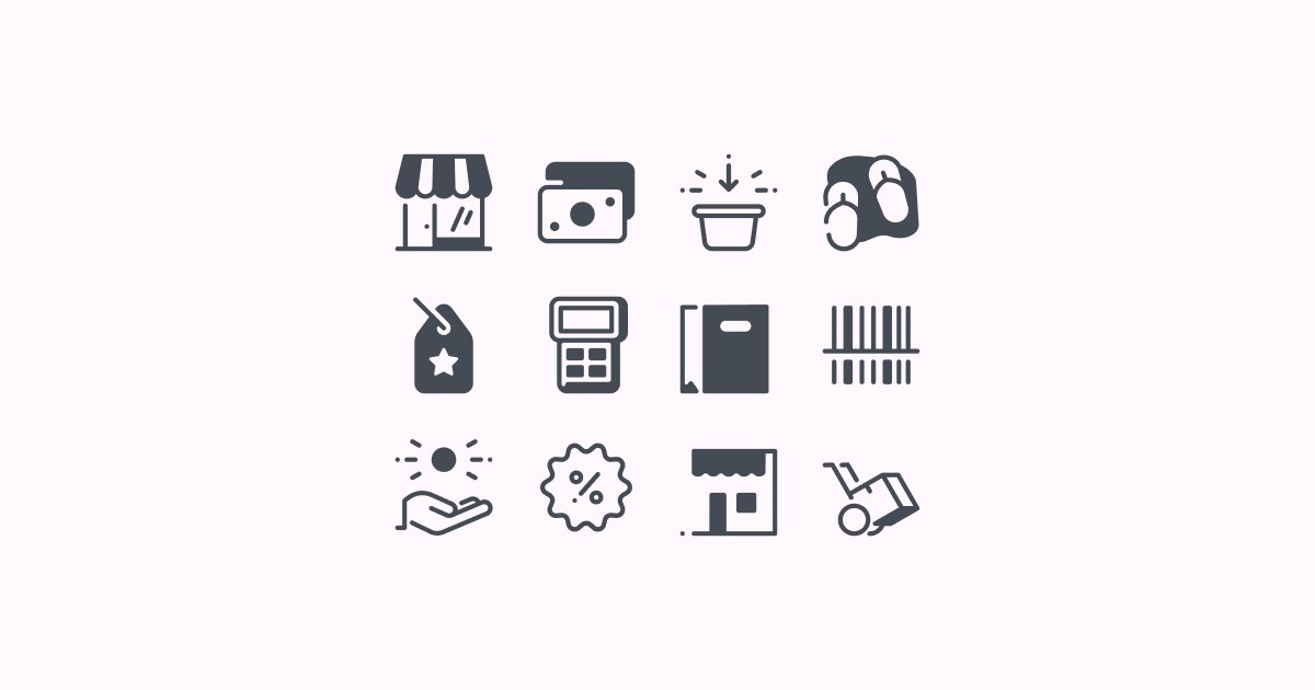 shopping clipart icons