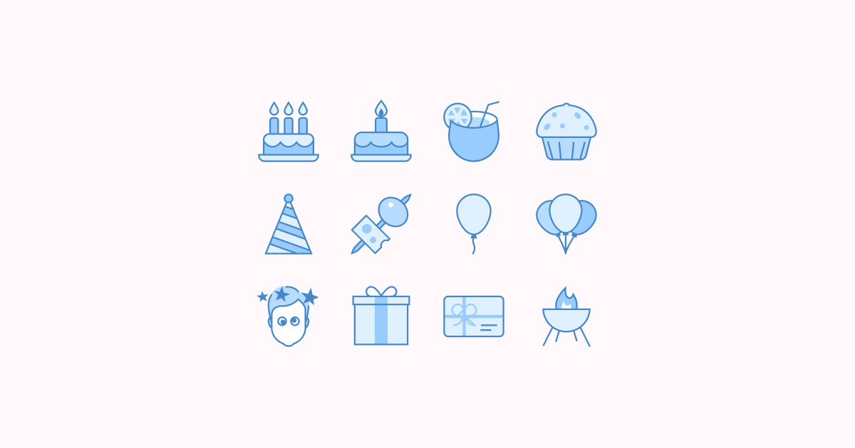 birthday clipart icons