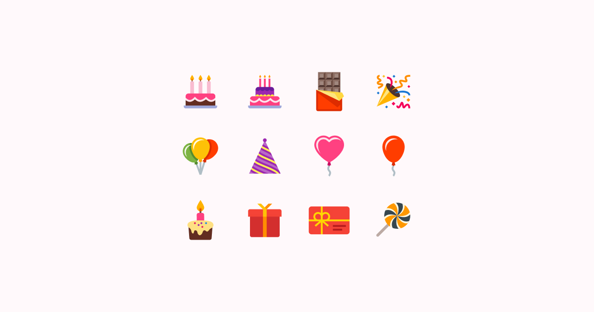 birthday clipart icons