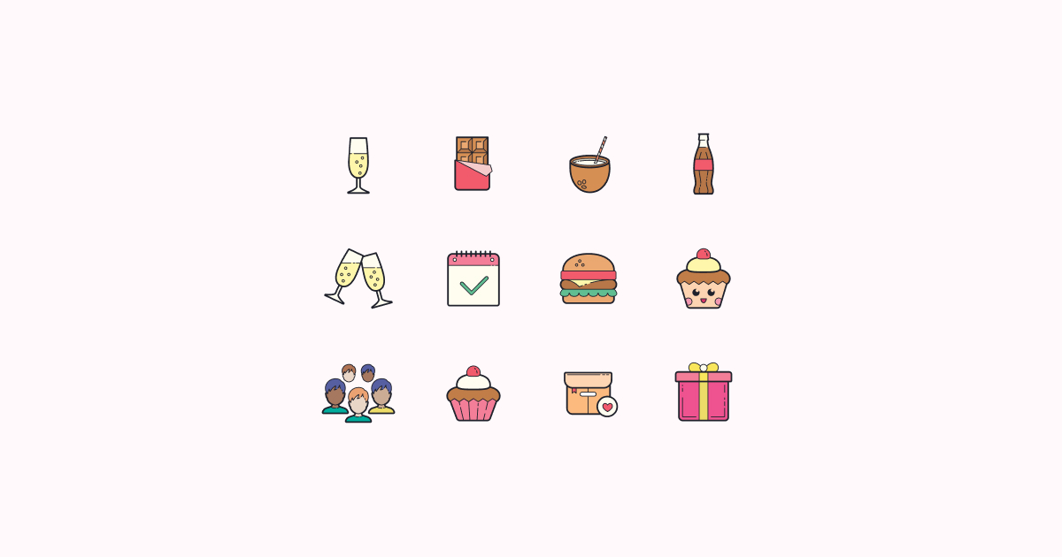 birthday clipart icons