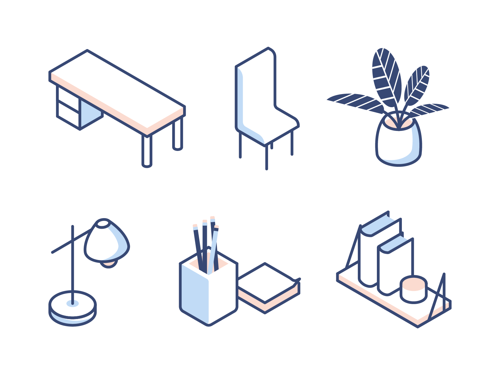 isometric icons design