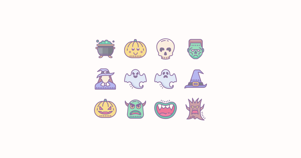 halloween clipart icons