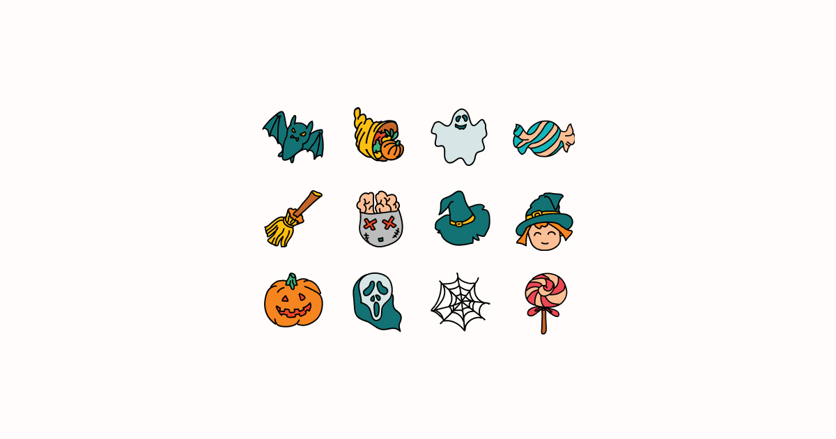 halloween clipart icons