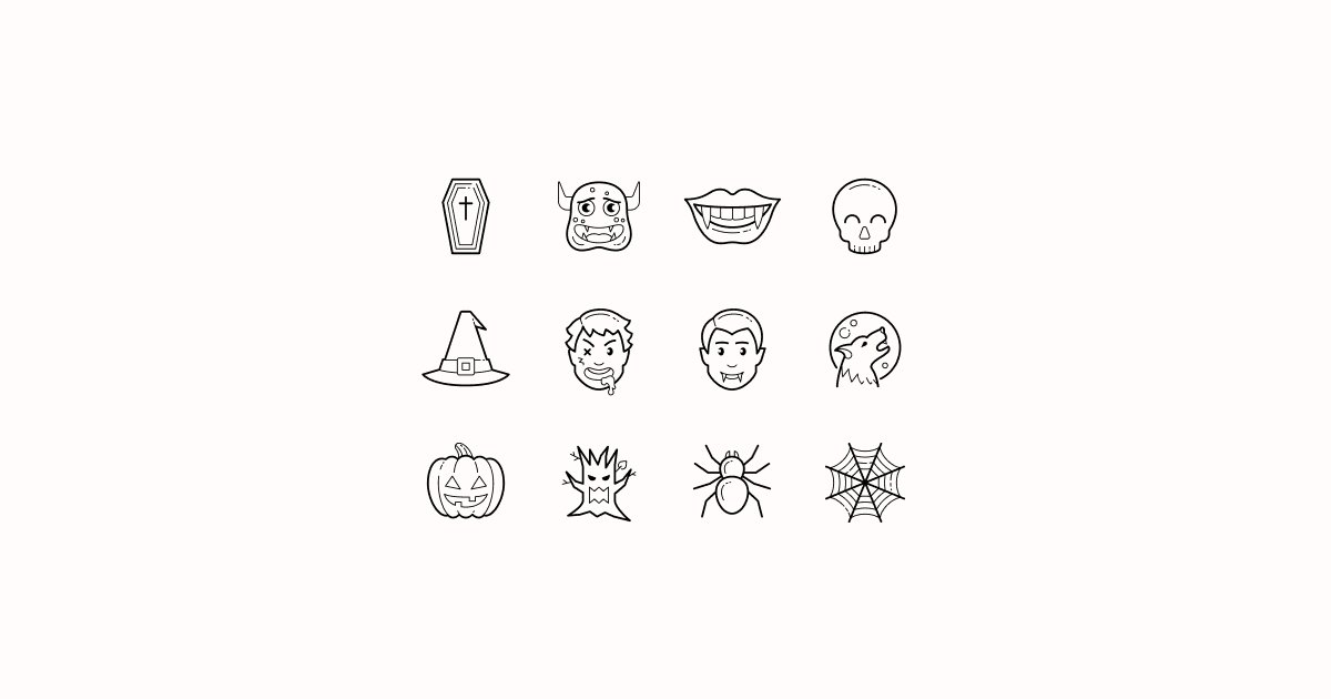 halloween clipart icons