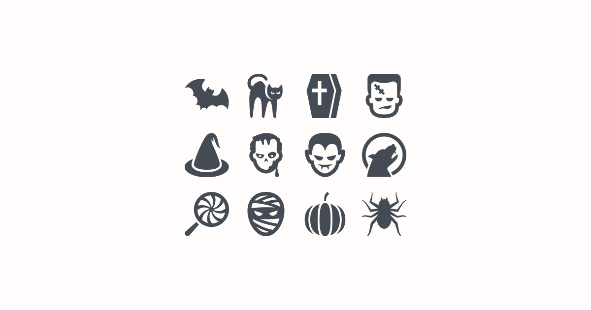 halloween clipart icons