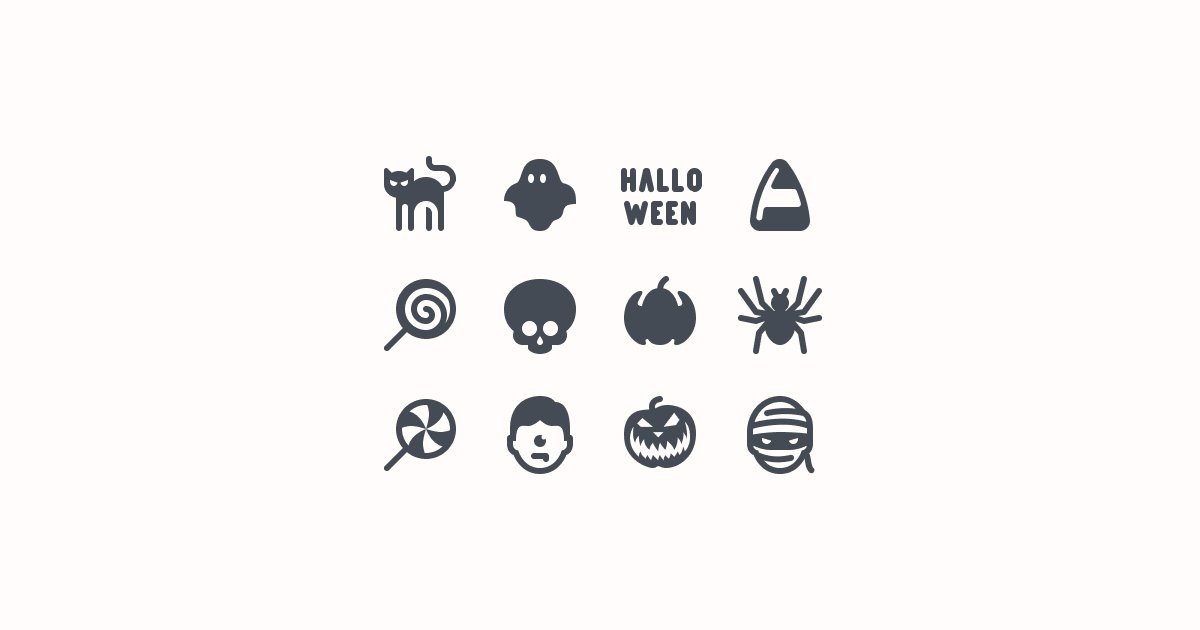 halloween clipart icons