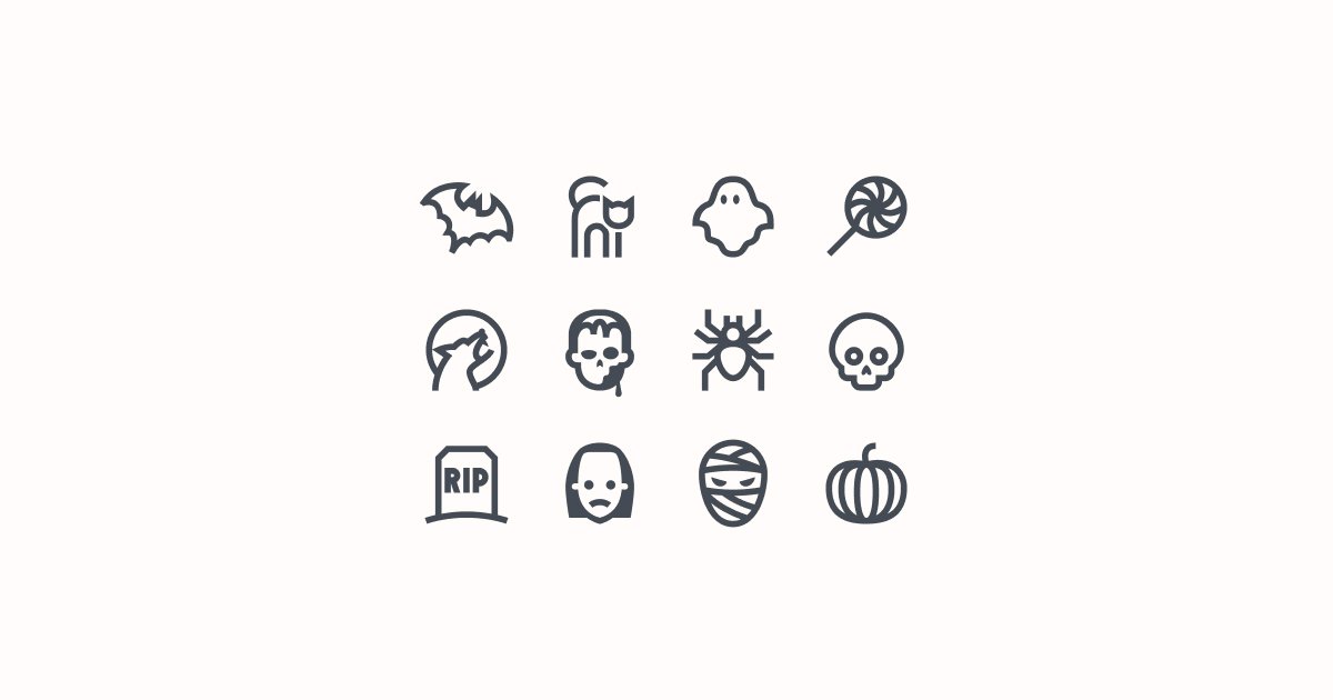 halloween clipart icons