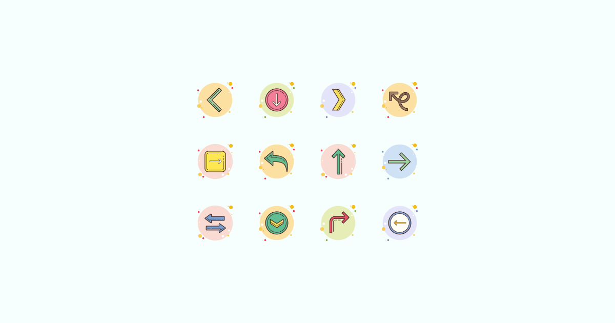 arrow clipart icons