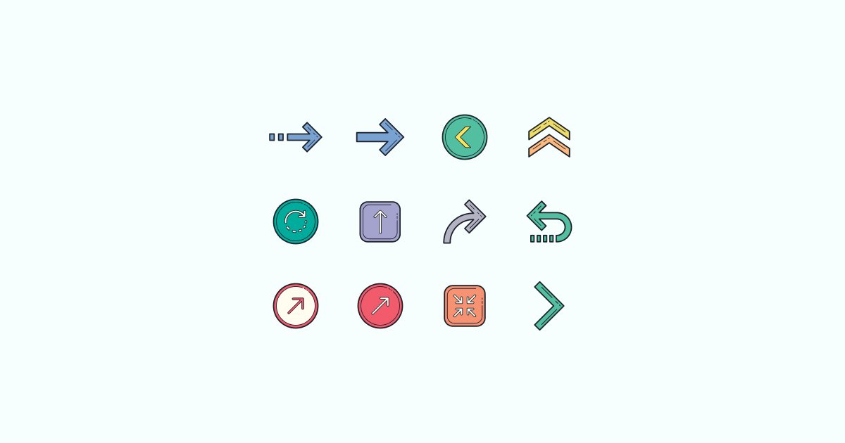 arrow clipart icons