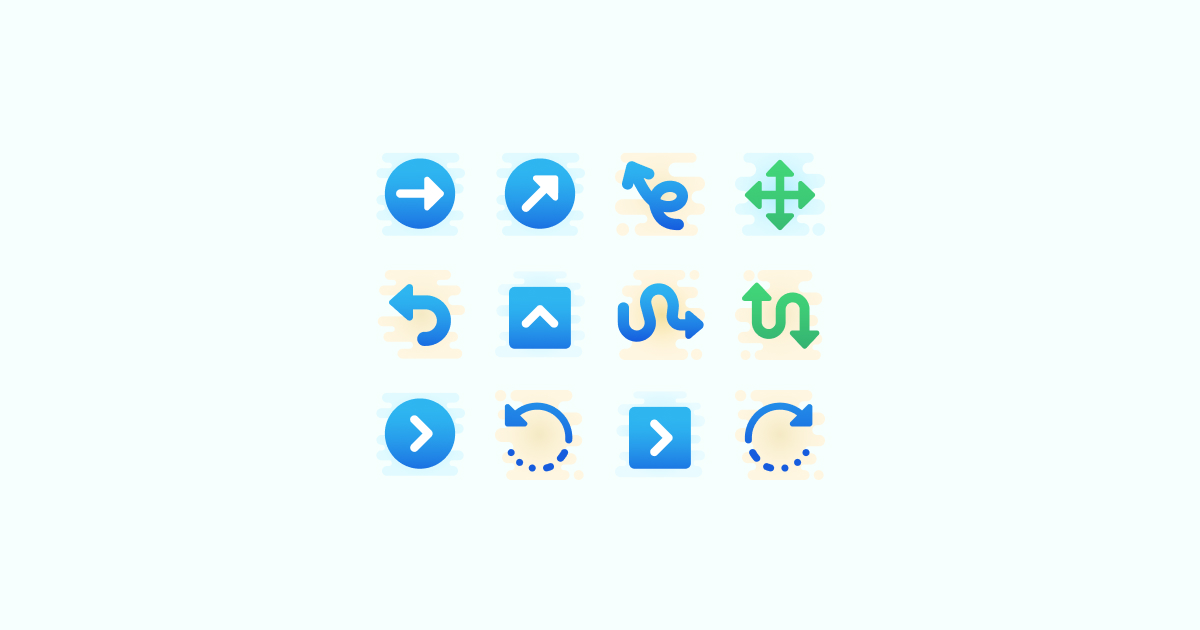 arrow clipart icons