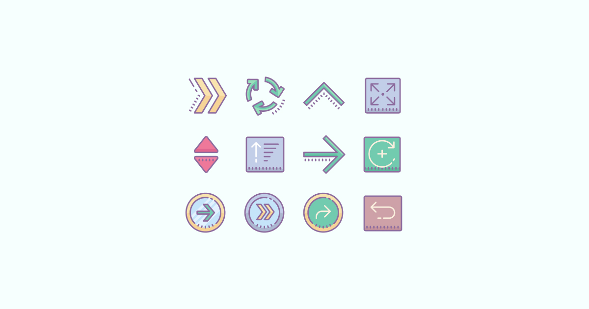 arrow clipart icons