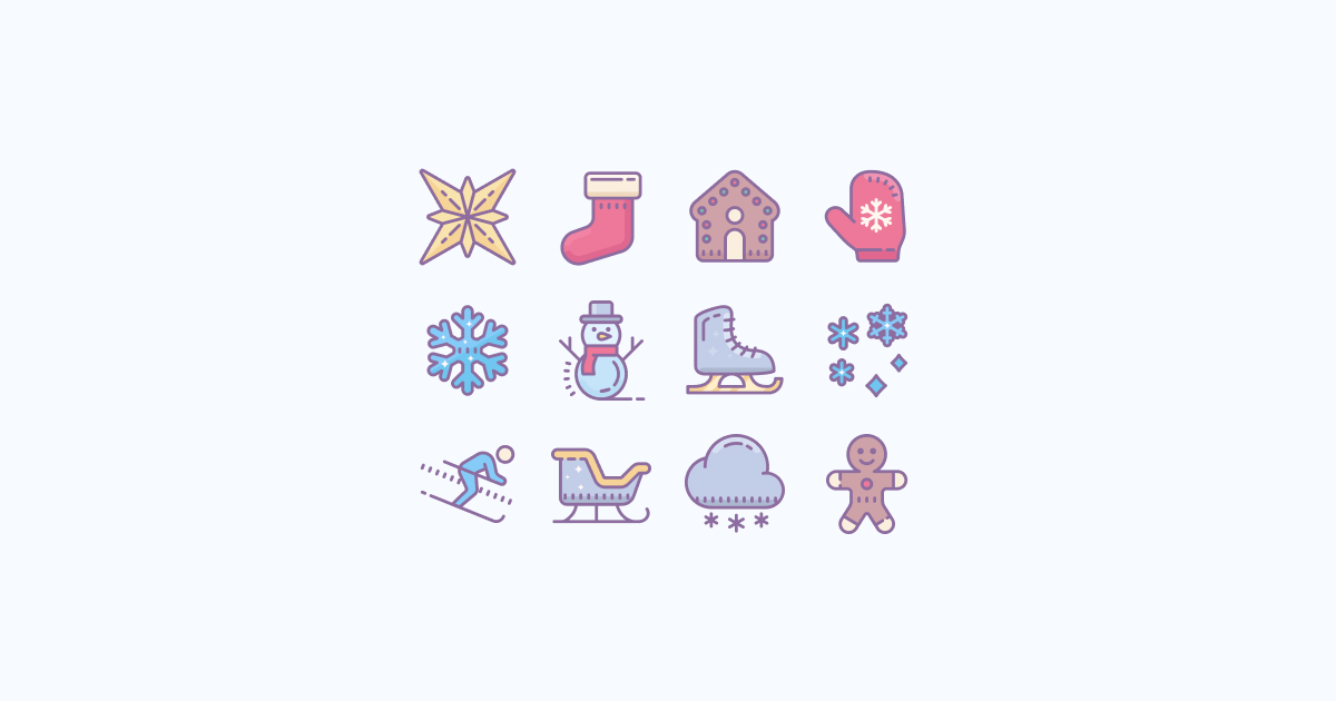 winter clipart icons