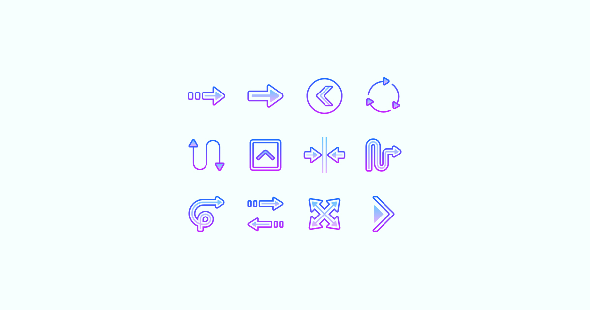 arrow clipart icons