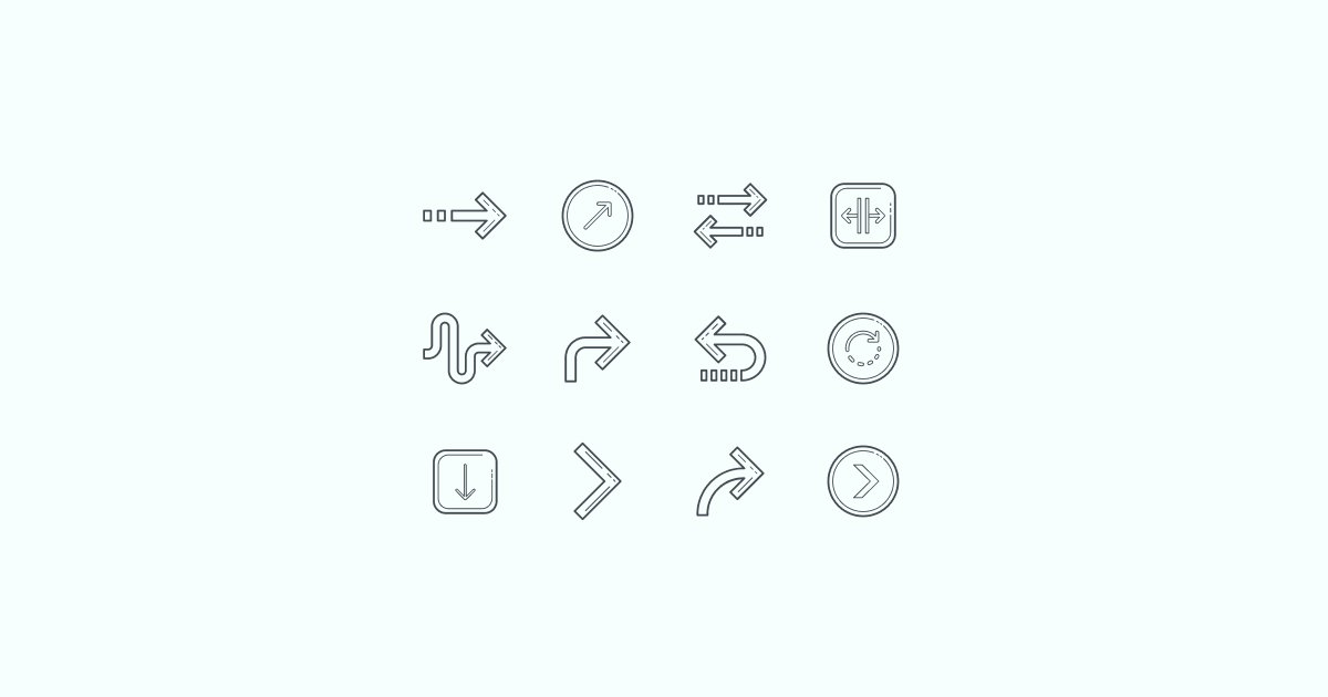 arrow clipart icons