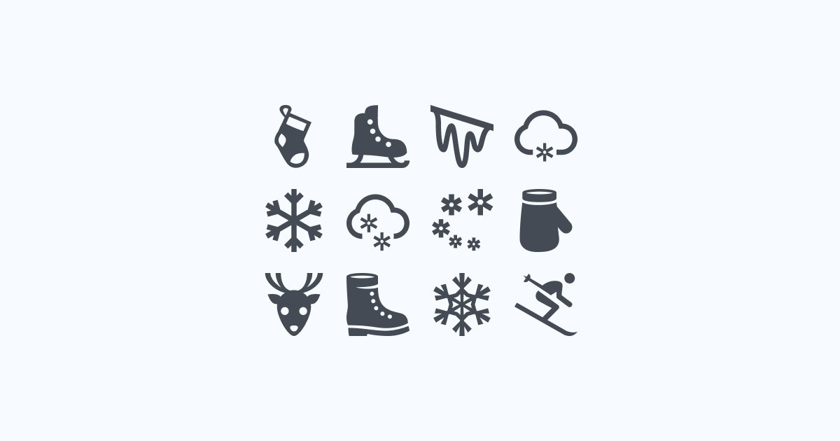 winter clipart icons