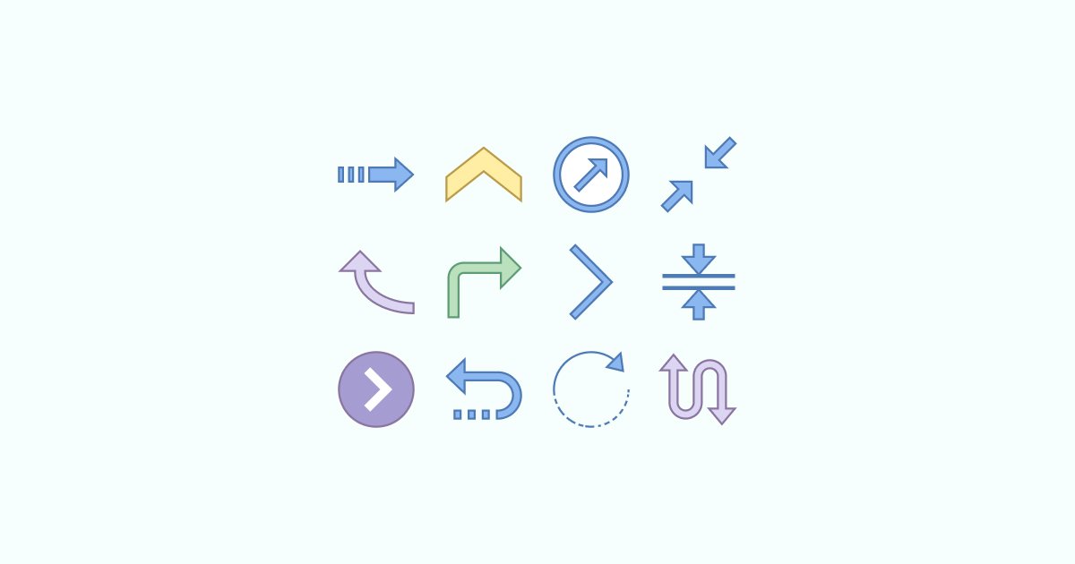 arrow clipart icons