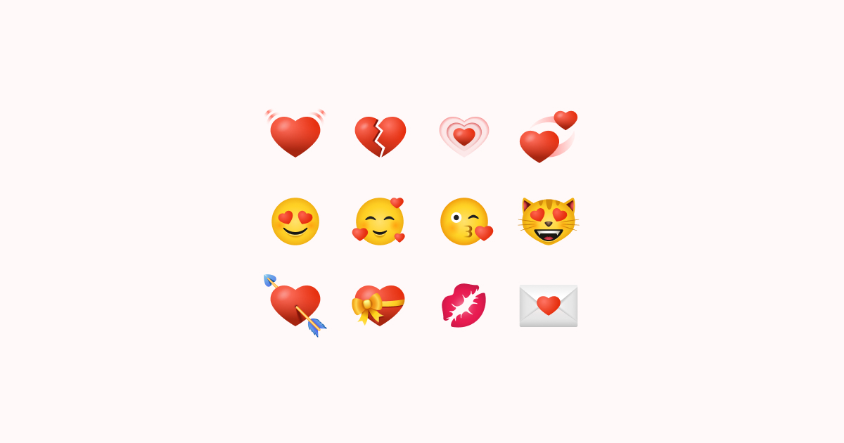 valentine love clipart icons