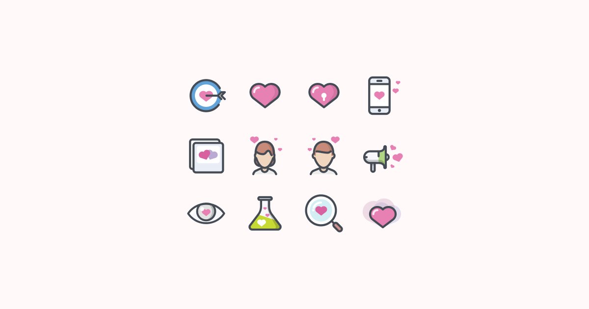 valentine love clipart icons